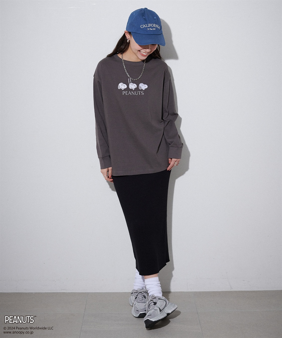 Life Style by cross marche 【PEANUTS/ピーナッツ】スヌーピー/SNOOPY  フロント刺繍デザインロンT_sub_4