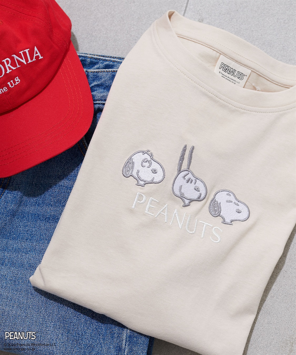 Life Style by cross marche 【PEANUTS/ピーナッツ】スヌーピー/SNOOPY  フロント刺繍デザインロンT_sub_12