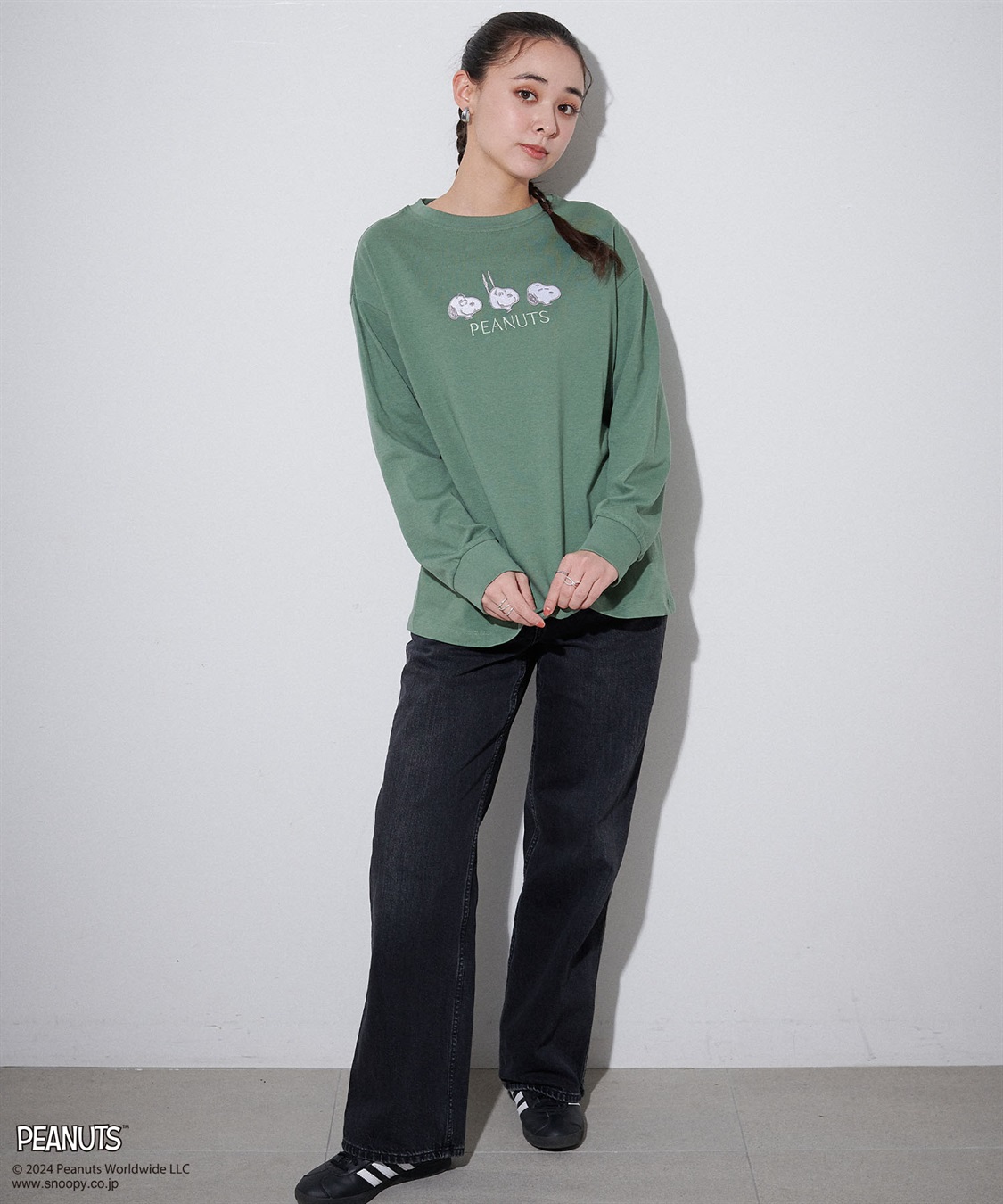 Life Style by cross marche 【PEANUTS/ピーナッツ】スヌーピー/SNOOPY  フロント刺繍デザインロンT_sub_16