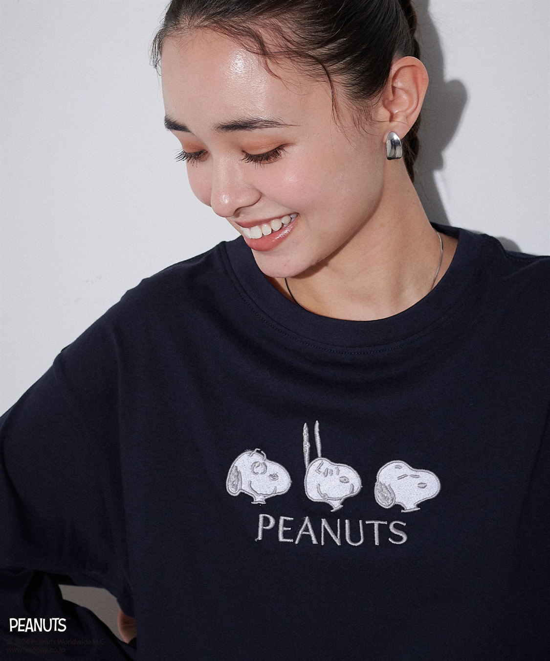 Life Style by cross marche 【PEANUTS/ピーナッツ】スヌーピー/SNOOPY  フロント刺繍デザインロンT_sub_18