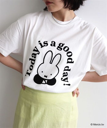 Life Style by cross marche 【miffy/ミッフィー】英字プリント半袖Tシャツ_subthumb_1