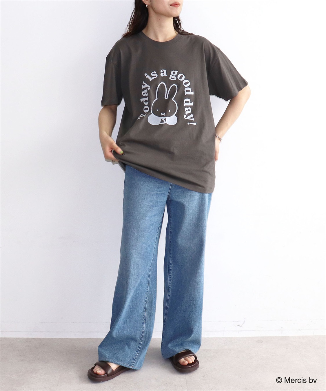 Life Style by cross marche 【miffy/ミッフィー】英字プリント半袖Tシャツ_sub_20