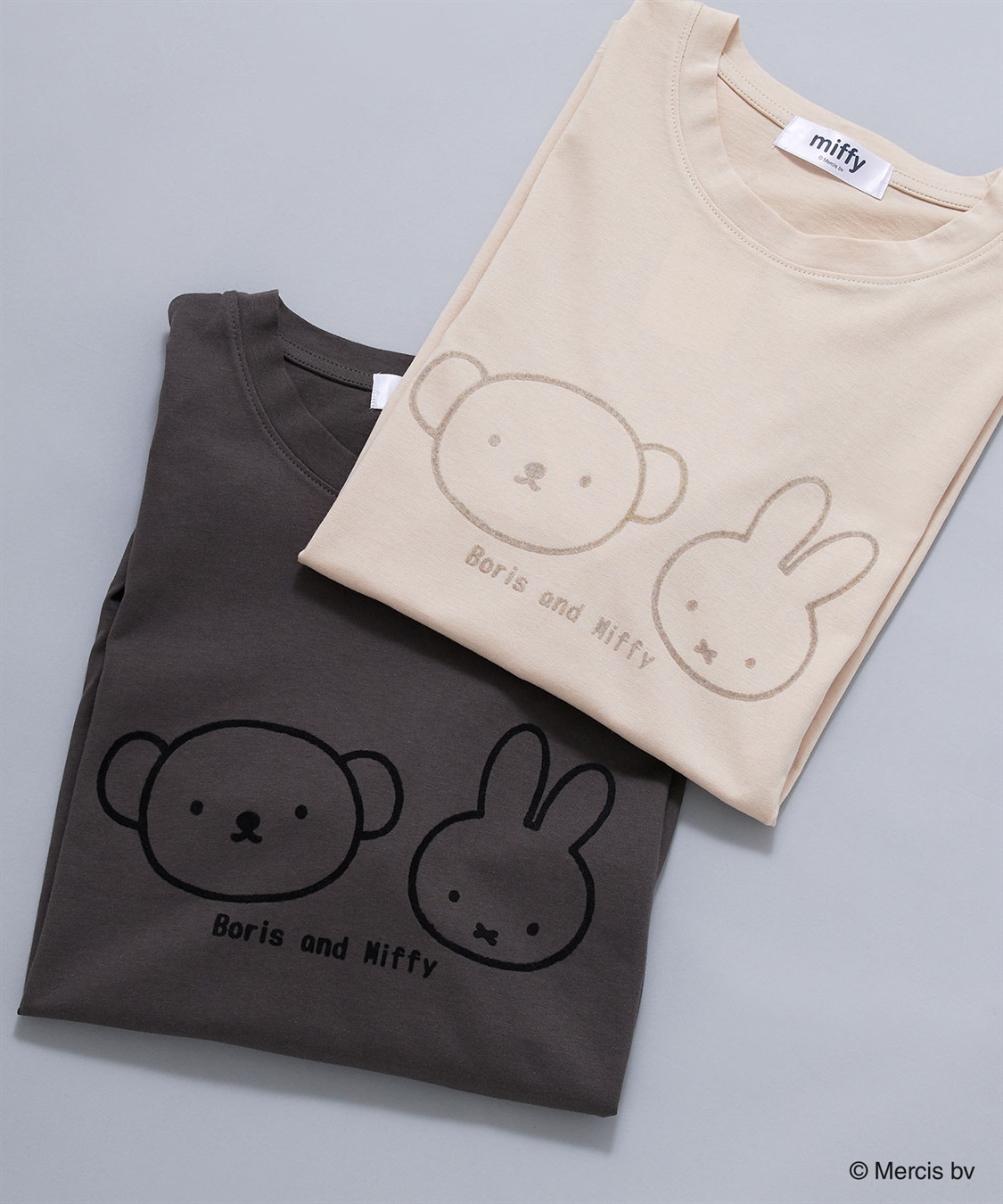 Life Style by cross marche 【miffy/ミッフィー】ミッフィーandボリスフロッキープリント半袖Tシャツ_sub_1