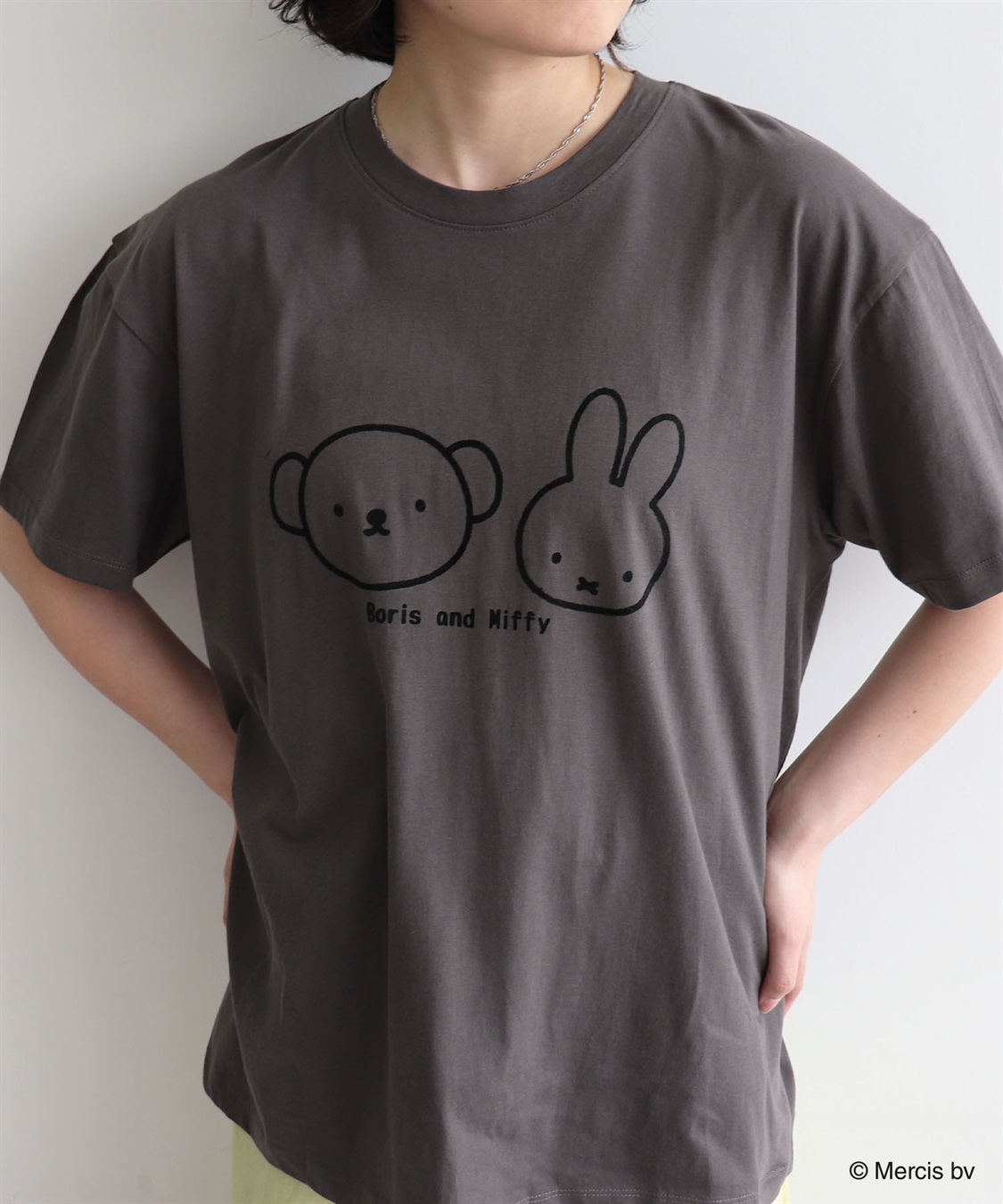 Life Style by cross marche 【miffy/ミッフィー】ミッフィーandボリスフロッキープリント半袖Tシャツ_sub_2
