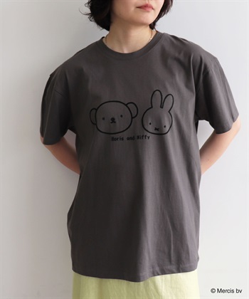 Life Style by cross marche 【miffy/ミッフィー】ミッフィーandボリスフロッキープリント半袖Tシャツ_subthumb_3