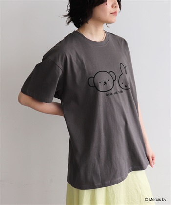 Life Style by cross marche 【miffy/ミッフィー】ミッフィーandボリスフロッキープリント半袖Tシャツ_subthumb_4