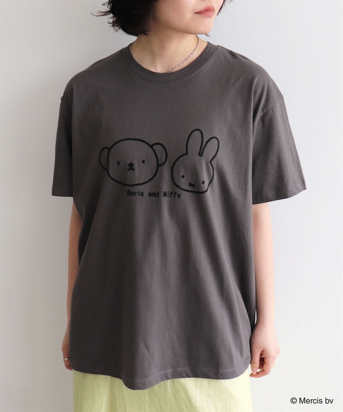 Life Style by cross marche 【miffy/ミッフィー】ミッフィーandボリスフロッキープリント半袖Tシャツ_sub_5