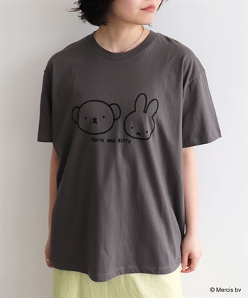 Life Style by cross marche 【miffy/ミッフィー】ミッフィーandボリスフロッキープリント半袖Tシャツ_subthumb_5