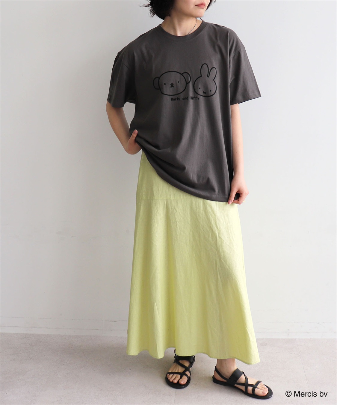 Life Style by cross marche 【miffy/ミッフィー】ミッフィーandボリスフロッキープリント半袖Tシャツ_sub_8