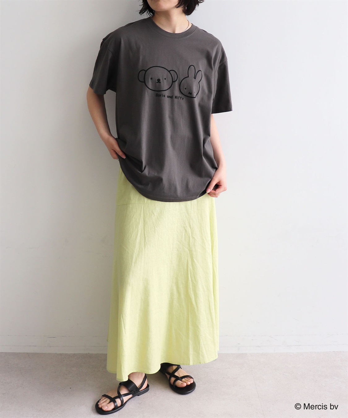 Life Style by cross marche 【miffy/ミッフィー】ミッフィーandボリスフロッキープリント半袖Tシャツ_sub_10