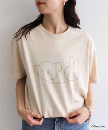 Life Style by cross marche 【miffy/ミッフィー】ミッフィーandボリスフロッキープリント半袖Tシャツ_subthumb_11