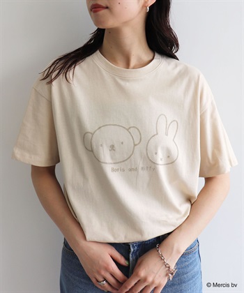 Life Style by cross marche 【miffy/ミッフィー】ミッフィーandボリスフロッキープリント半袖Tシャツ_subthumb_13