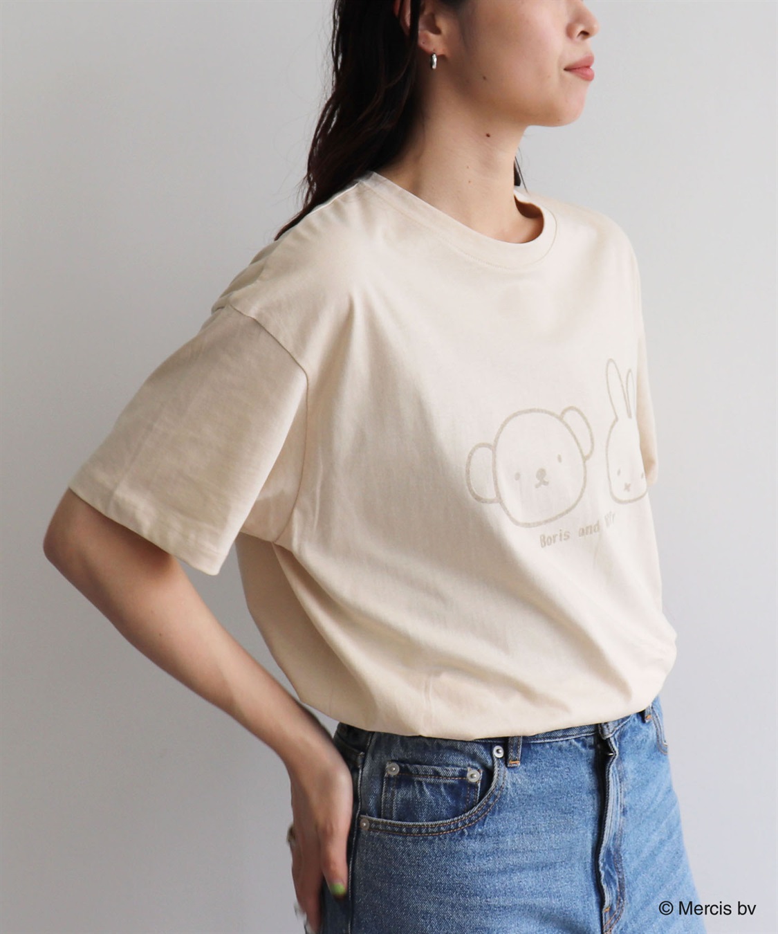 Life Style by cross marche 【miffy/ミッフィー】ミッフィーandボリスフロッキープリント半袖Tシャツ_sub_16