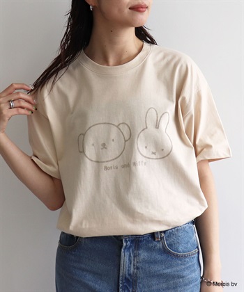 Life Style by cross marche 【miffy/ミッフィー】ミッフィーandボリスフロッキープリント半袖Tシャツ_subthumb_17