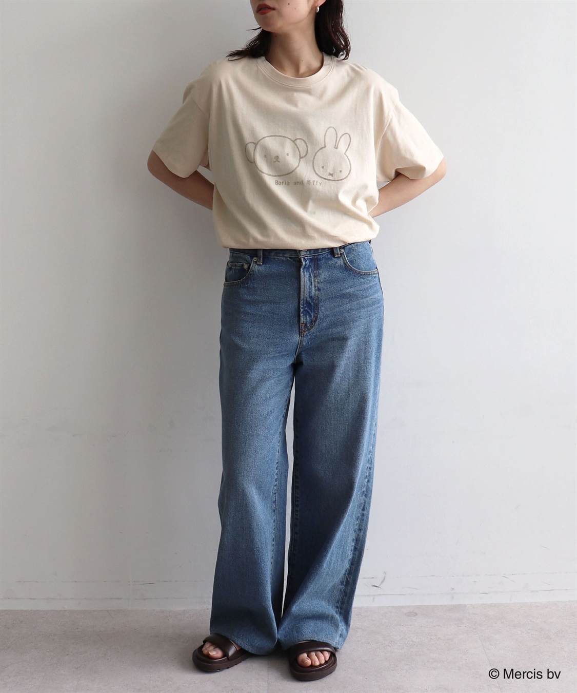 Life Style by cross marche 【miffy/ミッフィー】ミッフィーandボリスフロッキープリント半袖Tシャツ_sub_20