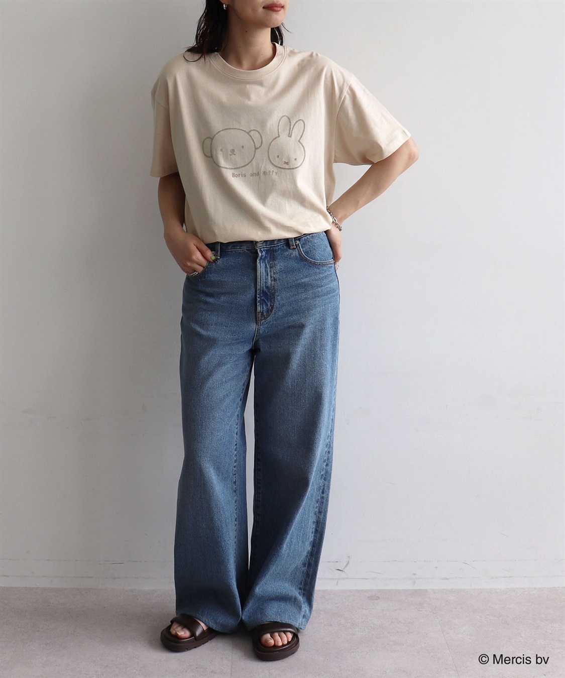 Life Style by cross marche 【miffy/ミッフィー】ミッフィーandボリスフロッキープリント半袖Tシャツ_sub_21