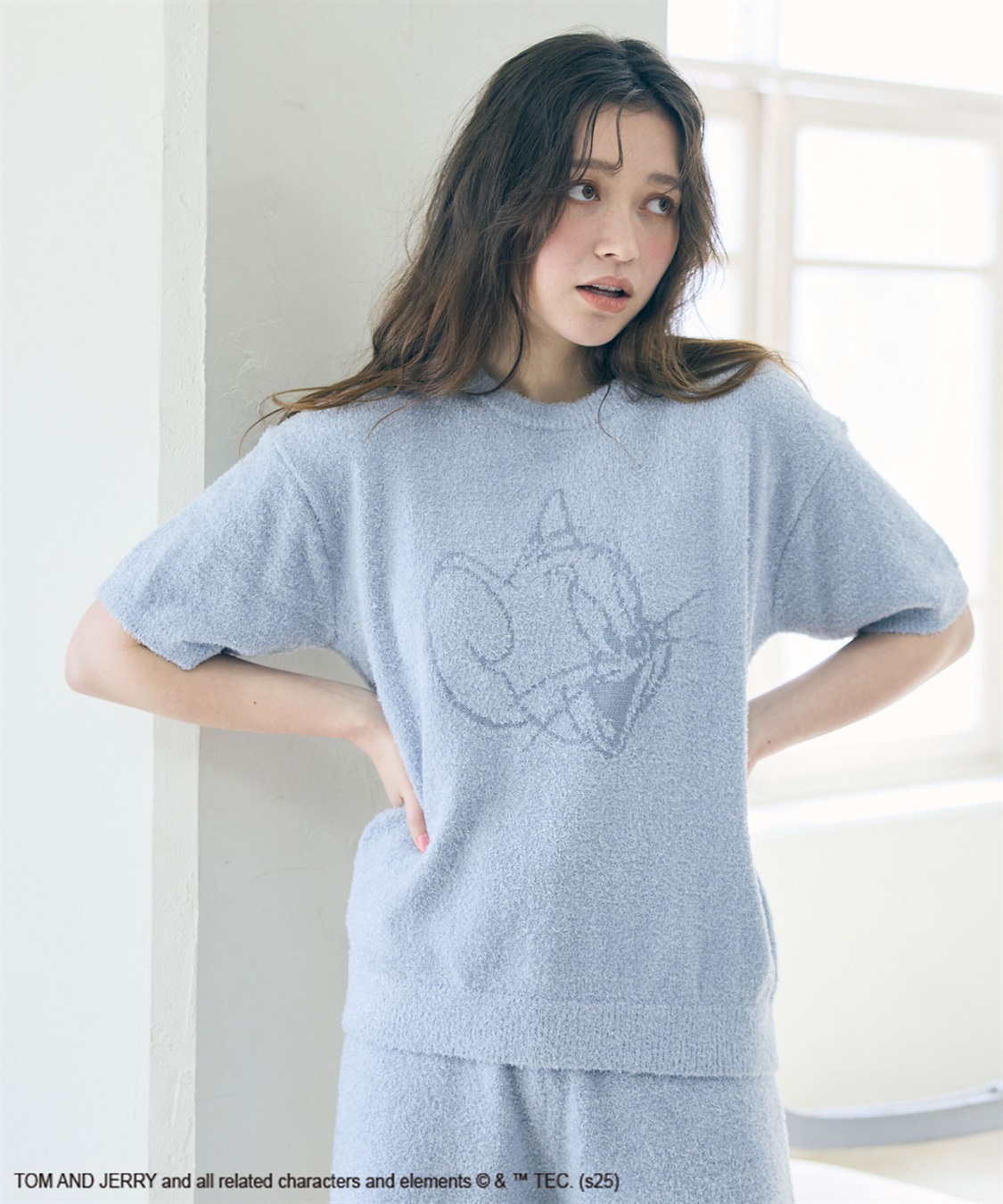 【SPAO】25SS トムとジェリー 半袖パジャマ S〜XXL TOM and JERRY/トムとジェリー】トムジェリもこもこルームウェア