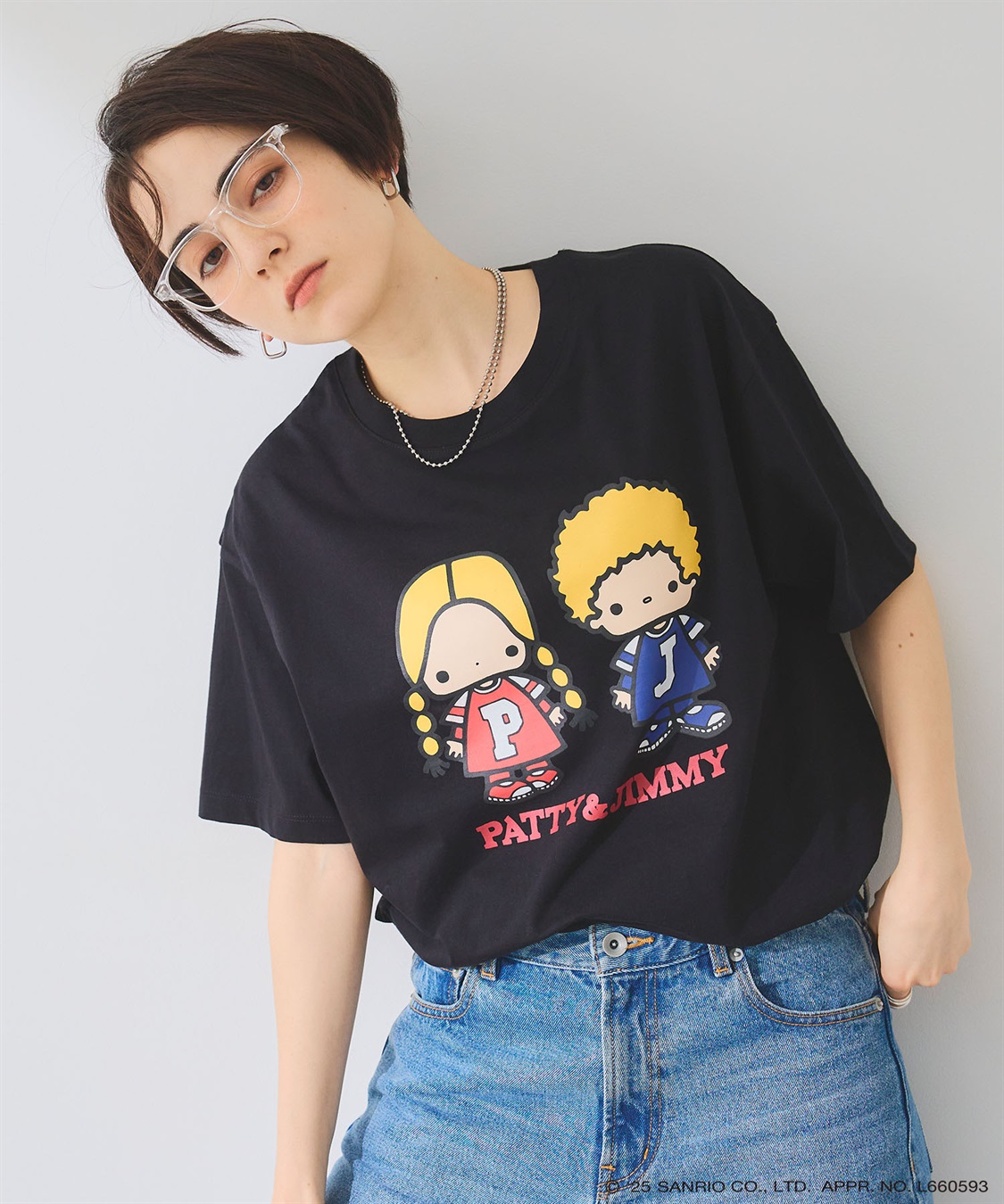 chara station 【sanrio/sanrio】パティ＆ジミープリント半袖Ｔシャツ《サンリオキャラクターズ》_sub_2