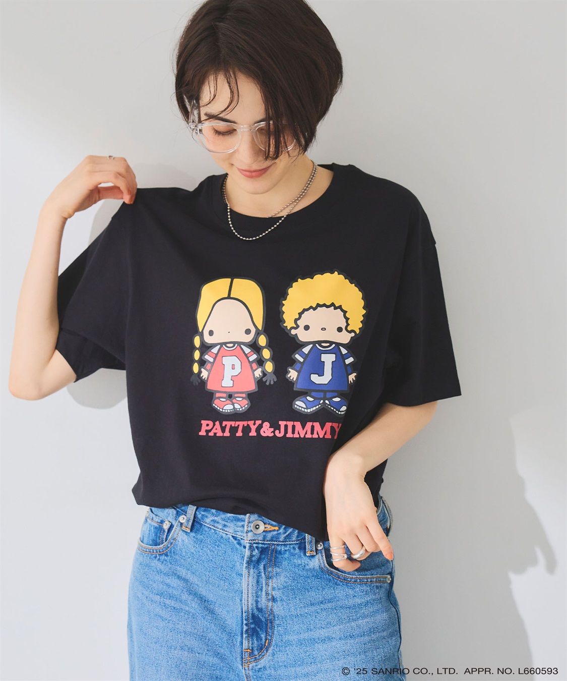 chara station 【sanrio/sanrio】パティ＆ジミープリント半袖Ｔシャツ《サンリオキャラクターズ》_sub_3