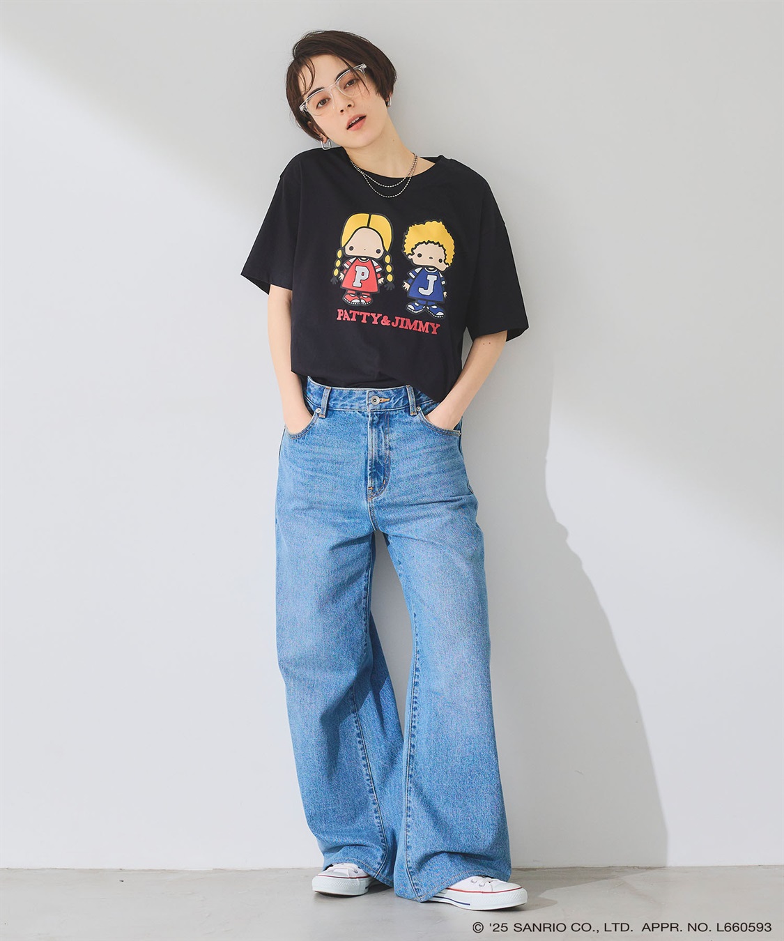 chara station 【sanrio/sanrio】パティ＆ジミープリント半袖Ｔシャツ《サンリオキャラクターズ》_sub_8