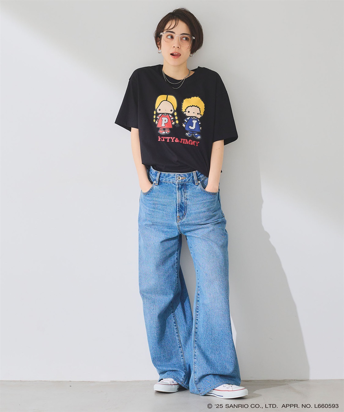 chara station 【sanrio/sanrio】パティ＆ジミープリント半袖Ｔシャツ《サンリオキャラクターズ》_sub_9