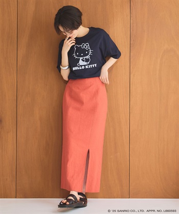 chara station 【sanrio characters】HELLO KITTY/ハローキティ フロッキープリント半袖Ｔシャツ《サンリオキャラクターズ》_subthumb_15