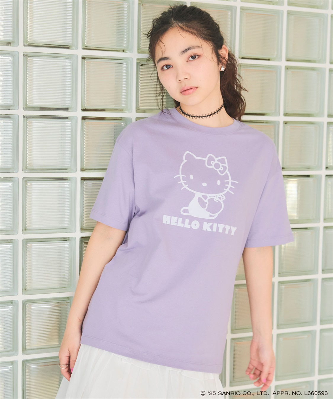 Life Style by cross marche 【sanrio characters】HELLO KITTY/ハローキティ フロッキープリント半袖Ｔシャツ《サンリオキャラクターズ》_sub_20