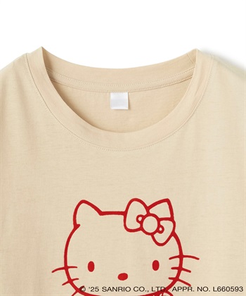 chara station 【sanrio characters】HELLO KITTY/ハローキティ フロッキープリント半袖Ｔシャツ《サンリオキャラクターズ》_subthumb_24