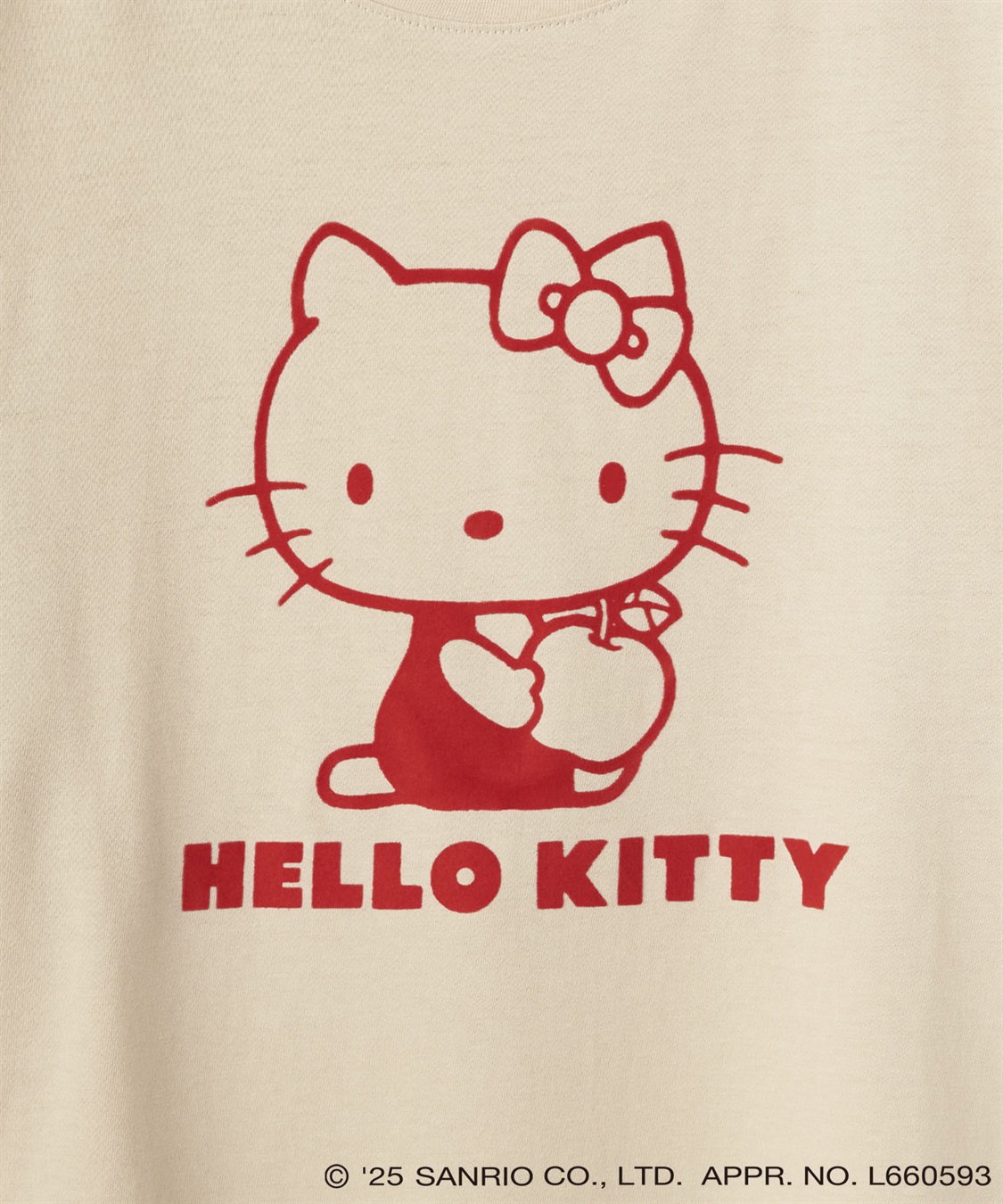 Life Style by cross marche 【sanrio characters】HELLO KITTY/ハローキティ フロッキープリント半袖Ｔシャツ《サンリオキャラクターズ》_sub_28