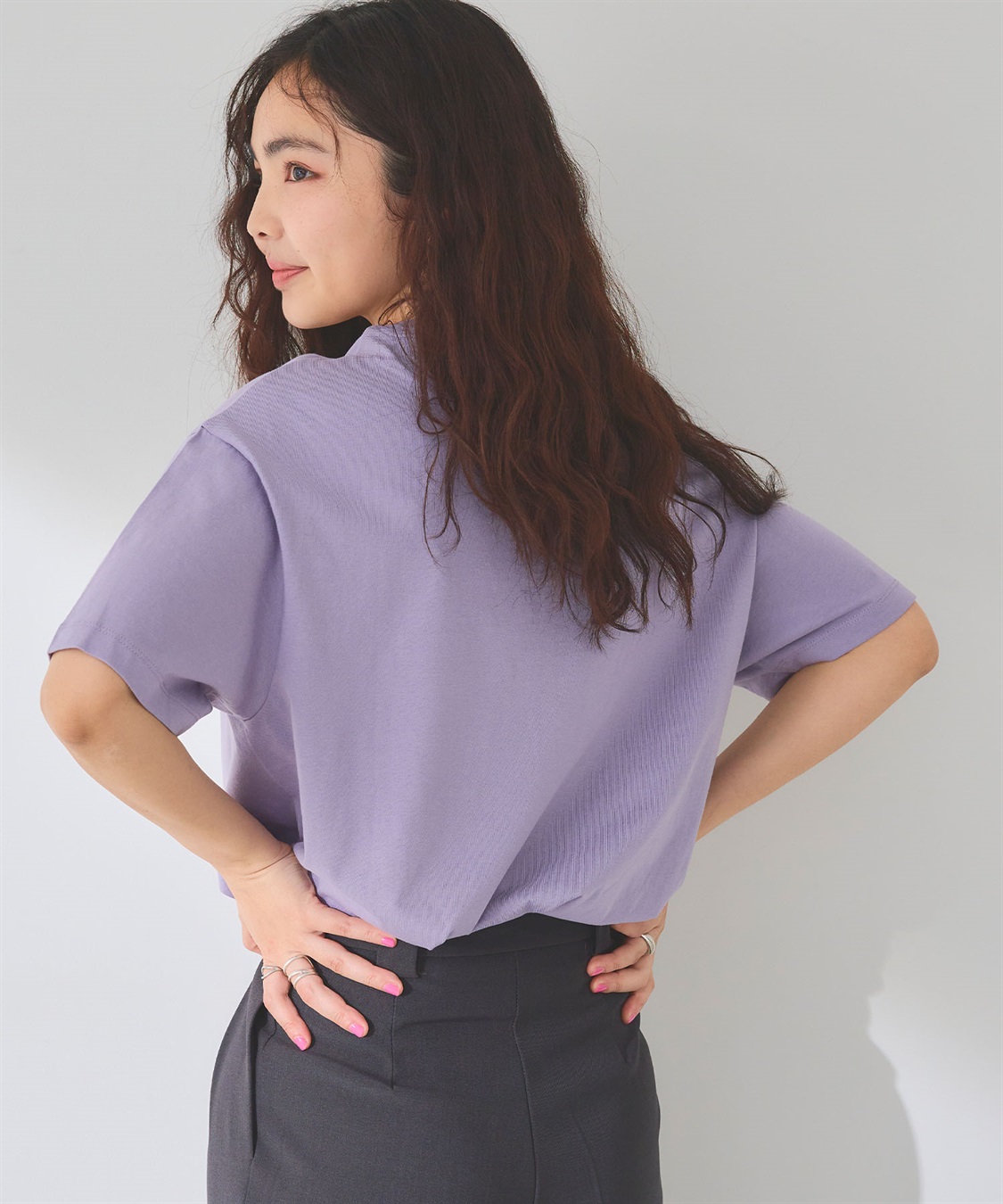 Life Style by cross marche 【sanrio characters】KUROMI/クロミ刺繍デザイン半袖Tシャツ《サンリオキャラクターズ》_sub_5