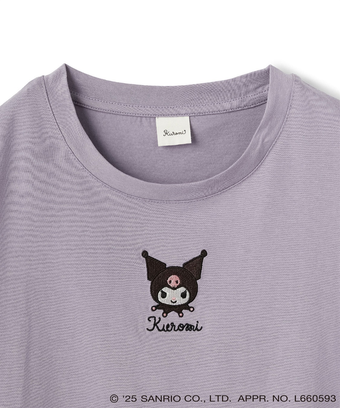 Life Style by cross marche 【sanrio characters】KUROMI/クロミ刺繍デザイン半袖Tシャツ《サンリオキャラクターズ》_sub_24