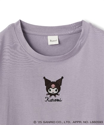 chara station 【sanrio characters】KUROMI/クロミ刺繍デザイン半袖Tシャツ《サンリオキャラクターズ》_subthumb_24