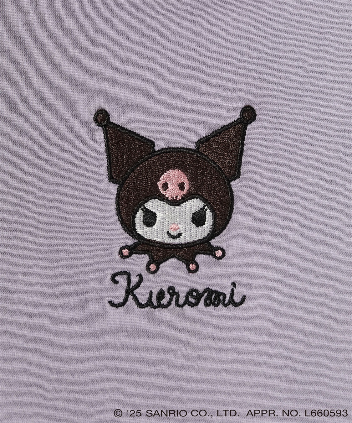 Life Style by cross marche 【sanrio characters】KUROMI/クロミ刺繍デザイン半袖Tシャツ《サンリオキャラクターズ》_sub_25