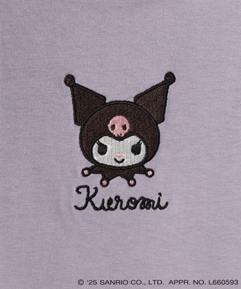 chara station 【sanrio characters】KUROMI/クロミ刺繍デザイン半袖Tシャツ《サンリオキャラクターズ》_subthumb_25