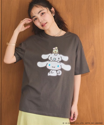 chara station 【sanrio characters】シナモロールプリント半袖Tシャツ《サンリオキャラクターズ》_subthumb_5