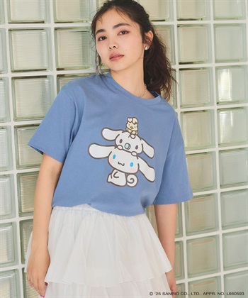 chara station 【sanrio characters】シナモロールプリント半袖Tシャツ《サンリオキャラクターズ》_subthumb_11