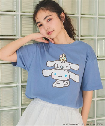 chara station 【sanrio characters】シナモロールプリント半袖Tシャツ《サンリオキャラクターズ》_subthumb_12