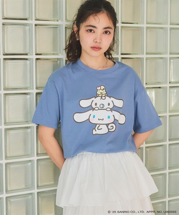 chara station 【sanrio characters】シナモロールプリント半袖Tシャツ《サンリオキャラクターズ》_subthumb_14