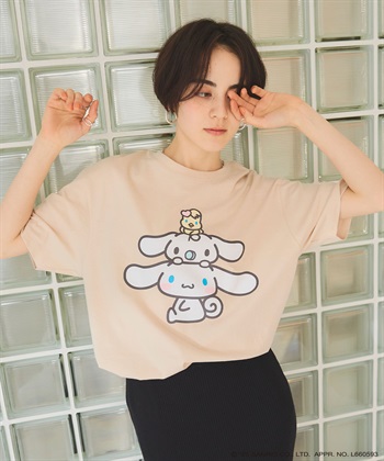 chara station 【sanrio characters】シナモロールプリント半袖Tシャツ《サンリオキャラクターズ》_subthumb_18