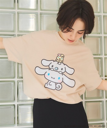 chara station 【sanrio characters】シナモロールプリント半袖Tシャツ《サンリオキャラクターズ》_subthumb_19