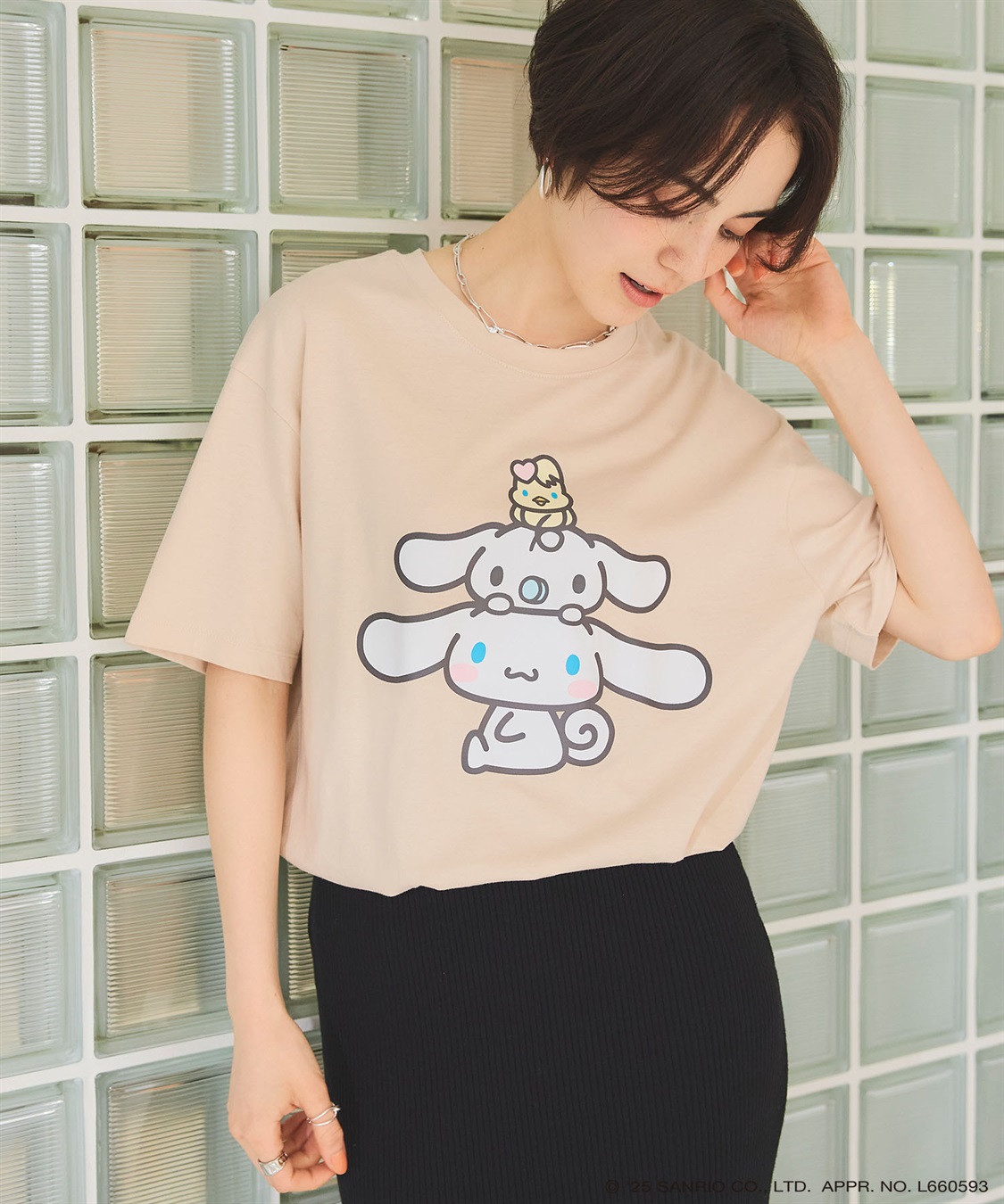 Life Style by cross marche 【sanrio characters】シナモロールプリント半袖Tシャツ《サンリオキャラクターズ》_sub_20