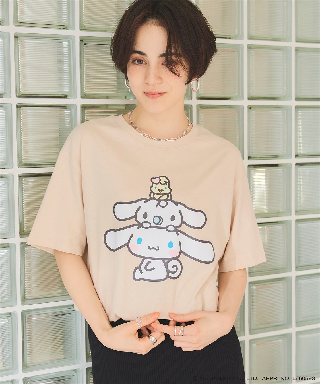 Life Style by cross marche 【sanrio characters】シナモロールプリント半袖Tシャツ《サンリオキャラクターズ》_sub_21