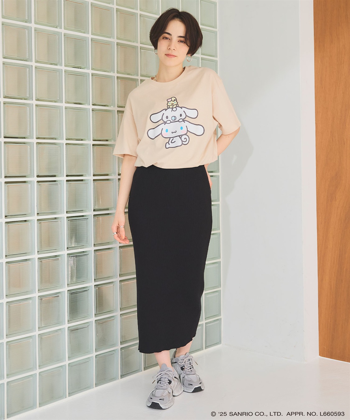 Life Style by cross marche 【sanrio characters】シナモロールプリント半袖Tシャツ《サンリオキャラクターズ》_sub_23