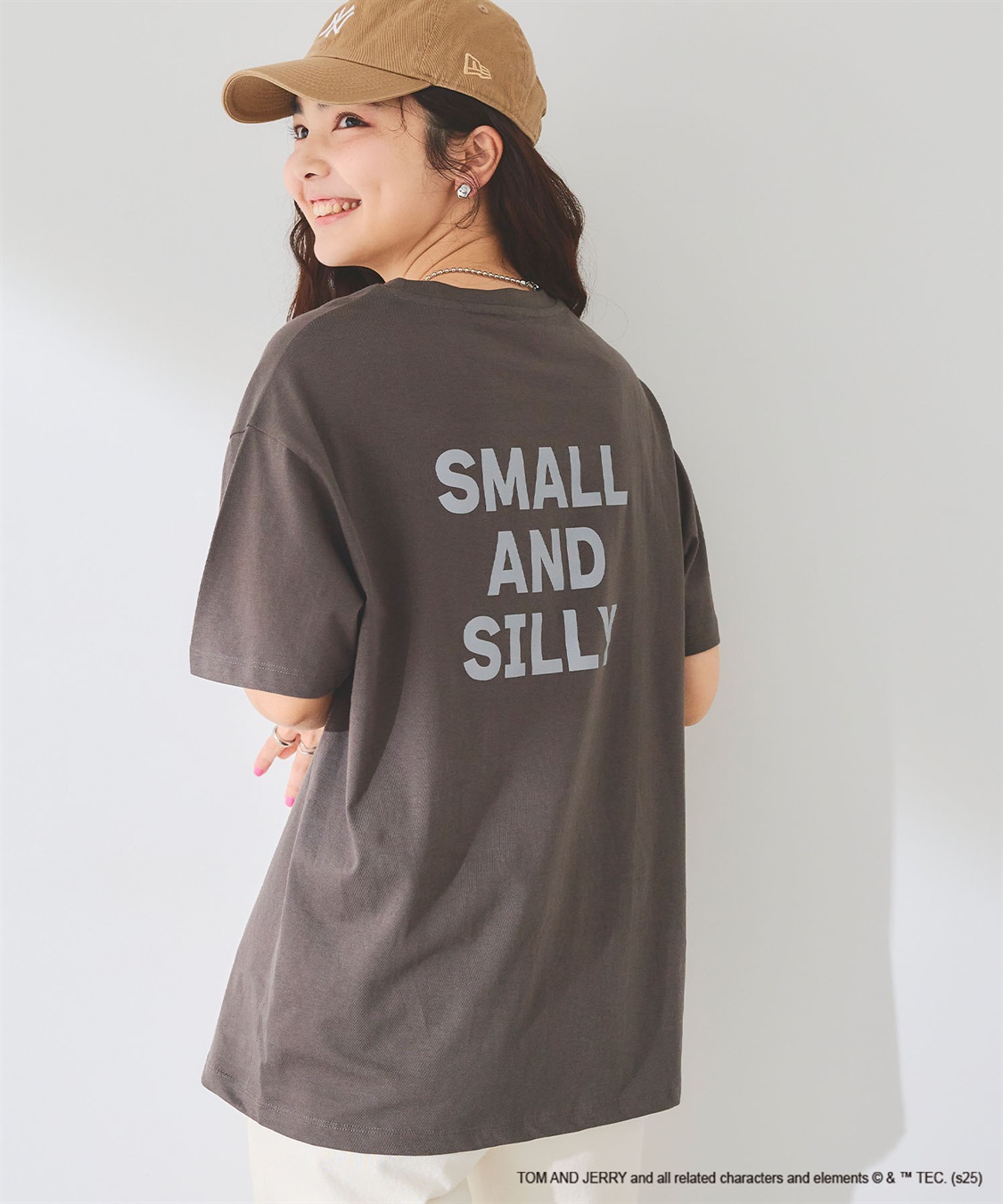 chara station 【TOM and JERRY/トムとジェリー】ジェリー＆タフィー胸刺繍バックロゴプリント半袖Ｔシャツ_sub_5