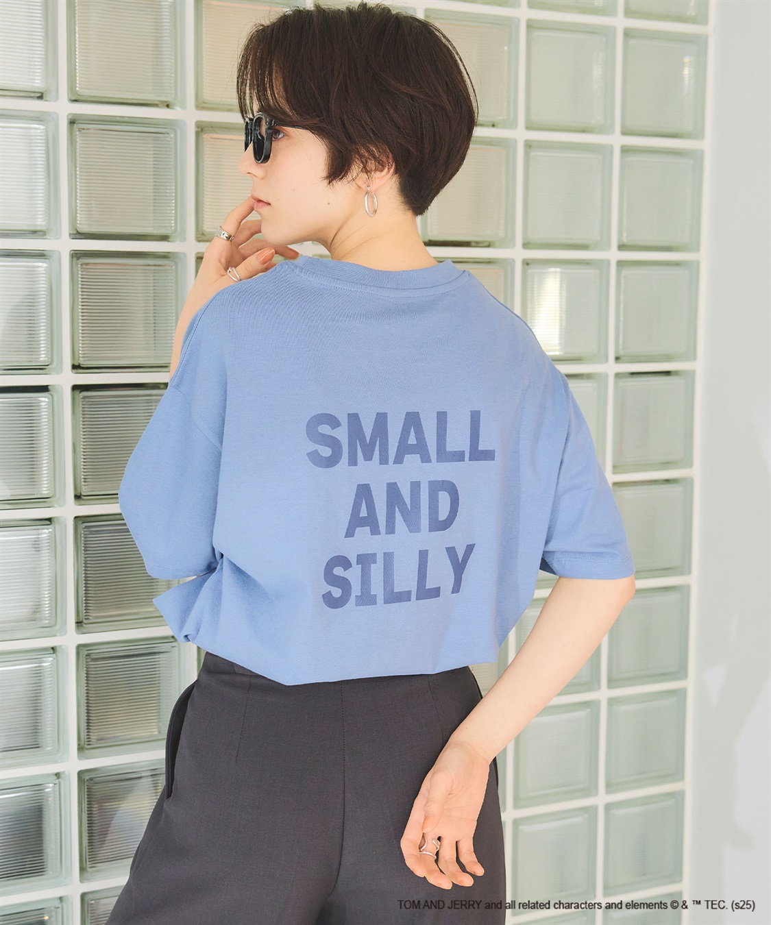 chara station 【TOM and JERRY/トムとジェリー】ジェリー＆タフィー胸刺繍バックロゴプリント半袖Ｔシャツ_sub_16