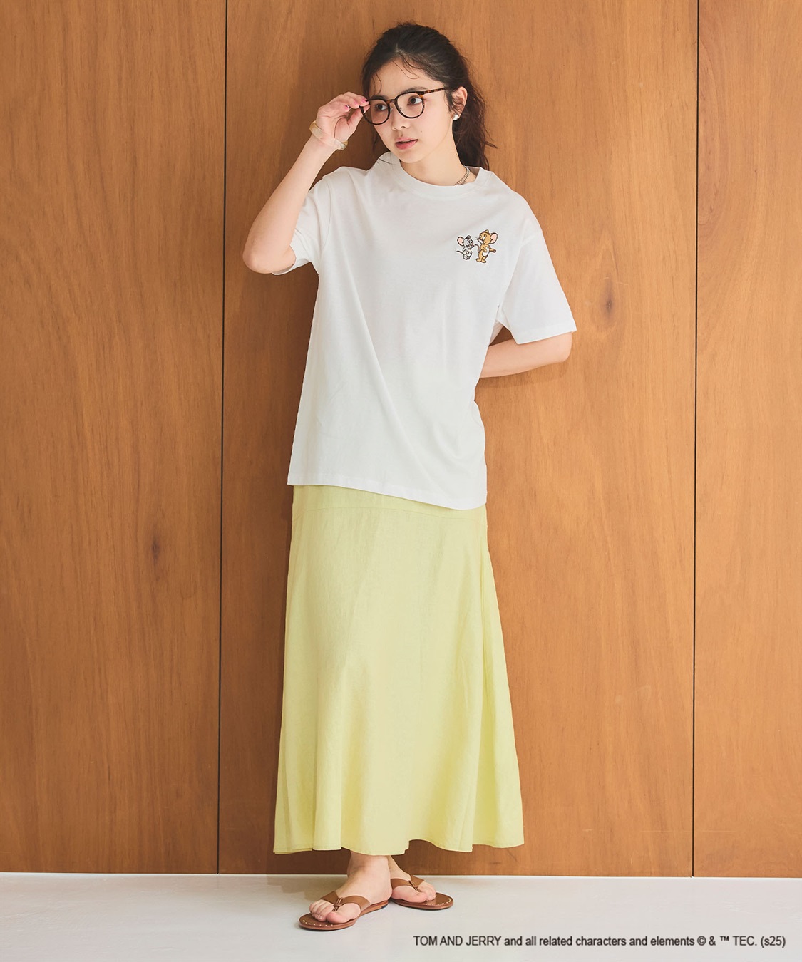 chara station 【TOM and JERRY/トムとジェリー】ジェリー＆タフィー胸刺繍バックロゴプリント半袖Ｔシャツ_sub_24