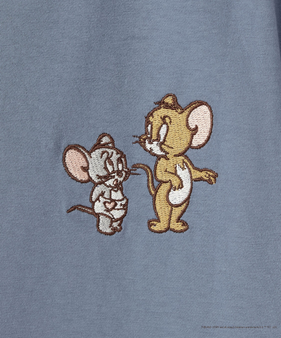 chara station 【TOM and JERRY/トムとジェリー】ジェリー＆タフィー胸刺繍バックロゴプリント半袖Ｔシャツ_sub_28