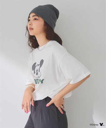 Life Style by cross marche 【Disney/ディズニー】ミッキーマウスフェイスプリントTシャツ_subthumb_6