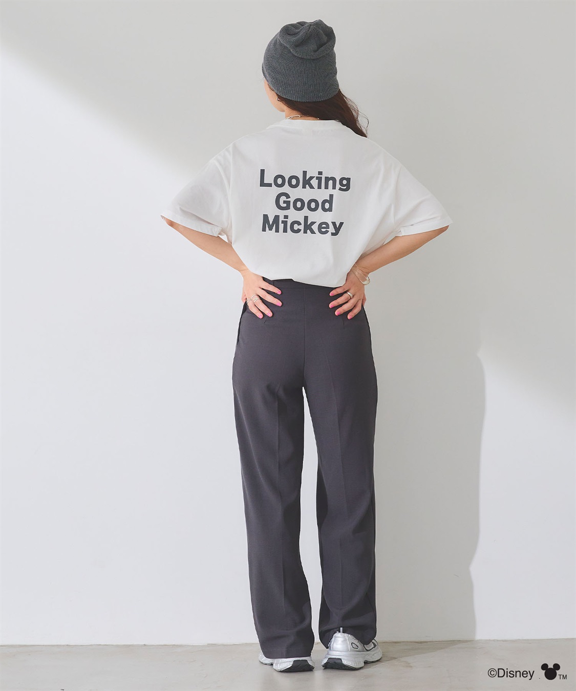 chara station 【Disney/ディズニー】ミッキーマウスフェイスプリントTシャツ_sub_10