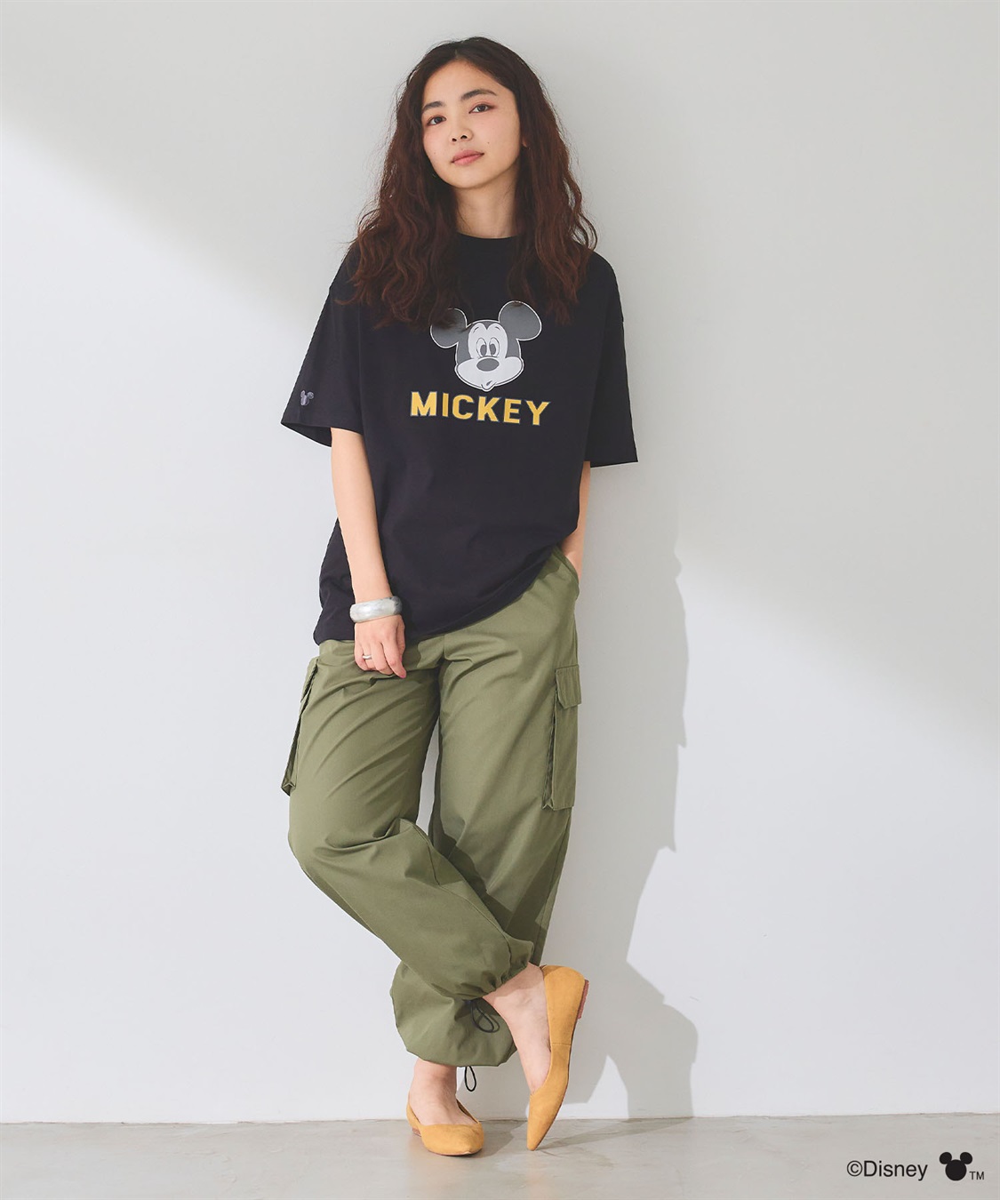 chara station 【Disney/ディズニー】ミッキーマウスフェイスプリントTシャツ_sub_13